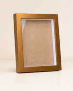 Load image into Gallery viewer, Antique Gold 1-Inch Shadow Box Frame – A5 / 6×8 Inch| Premium 3D Display Frame