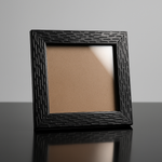 Load image into Gallery viewer, 4x4 Inch Mini Blank Photo Frame | Textured Black & White