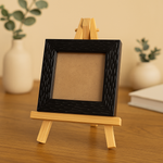 Load image into Gallery viewer, 2.5x2.5 Inch Micro Blank Photo Frame | Textured Black & White