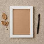 Load image into Gallery viewer, 4x6/A6 Blank Photo Frame 0.5 Inch Moulding | Plain Black & White | Acrylic Front | Wall Mount