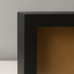 Load image into Gallery viewer, Mini 4x4 Inch Shadow Box Frame (PLAIN WHITE & BLACK) with 1 Inch Depth & Clear Acrylic Front – Ideal for Quilling, Miniatures & Crafts