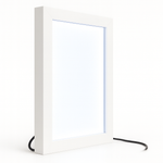 Load image into Gallery viewer, A4 Shadow Box Frame 1 Inch Depth with High Brightness LED With LGP Sheet | Plain Black & White