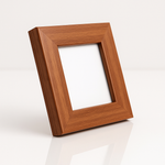 Load image into Gallery viewer, 2.5x2.5 Inch ( With Stand ) Micro Blank Photo Frame | Dark Wooden color