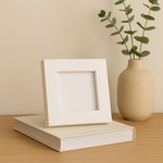 Load image into Gallery viewer, 2.5x2.5 Inch ( With Stand ) Micro Blank Photo Frame | Plain White