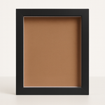 Load image into Gallery viewer, 6x8 Inch (A5) Shadow Box Frame ( PLAIN BLACK ) with 1 Inch Inner Depth – Display for Quilling, Diecast Cars & Miniatures