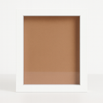 Load image into Gallery viewer, 6x8 Inch (A5) Shadow Box Frame ( PLAIN WHITE ) with 1 Inch Inner Depth – Display for Quilling, Diecast Cars & Miniatures