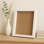 Load image into Gallery viewer, A4 Textured Shadow Box Frame White & Black | 1 Inch Depth Wall Mount Display for 3D Art, Miniatures & Crafts