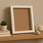 Load image into Gallery viewer, A4 Textured Shadow Box Frame White & Black | 1 Inch Depth Wall Mount Display for 3D Art, Miniatures & Crafts