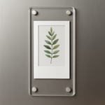 Load image into Gallery viewer, 2x5 Inch Magnetic Polaroid Acrylic Frame – Clear Rectangular Photo Strip Frame for Fridge Magnets & Custom Gifting