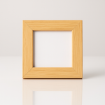 Load image into Gallery viewer, 2.5x2.5 Inch ( With Stand ) Micro Blank Photo Frame | Natural Wooden color