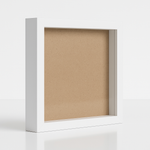 Load image into Gallery viewer, 10x10 Inch Shadow Box Frame | Plain White & Black | 1 Inch Depth | for Quilling Art, Miniatures, Die Cast Cars & 3D Art