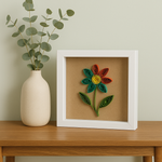 Load image into Gallery viewer, 10x10 Inch Shadow Box Frame | Plain White & Black | 1 Inch Depth | for Quilling Art, Miniatures, Die Cast Cars & 3D Art