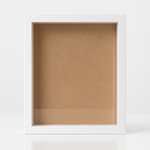 Load image into Gallery viewer, A4 Shadow Box Frame Plain White & Black | 1 Inch Depth Wall Mount Display for 3D Art, Miniatures, Quilling, die cast cars
