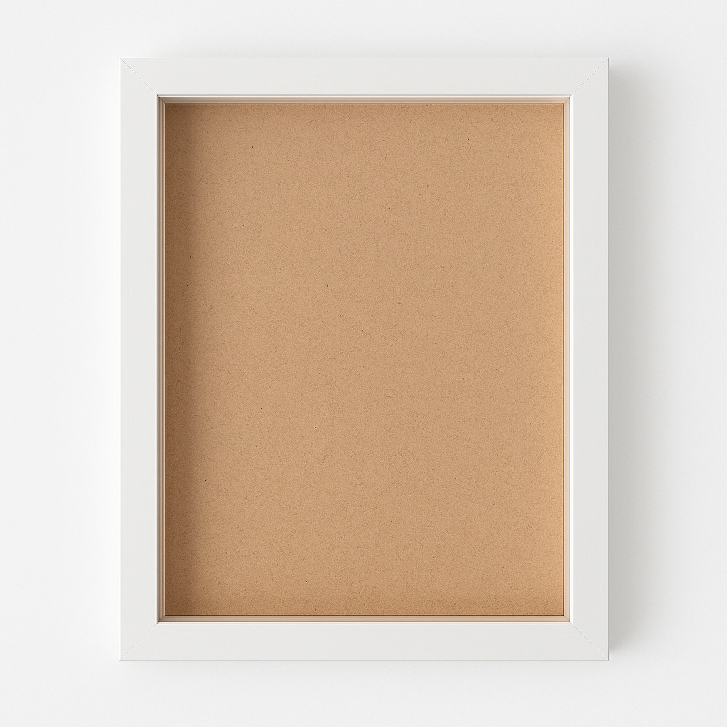 A4 Shadow Box Frame Plain White & Black | 1 Inch Depth Wall Mount Display for 3D Art, Miniatures, Quilling, die cast cars