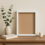 Load image into Gallery viewer, A4 Shadow Box Frame Plain White & Black | 1 Inch Depth Wall Mount Display for 3D Art, Miniatures, Quilling, die cast cars