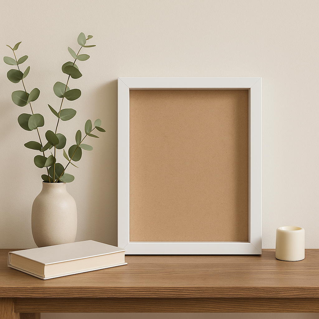 A4 Shadow Box Frame Plain White & Black | 1 Inch Depth Wall Mount Display for 3D Art, Miniatures, Quilling, die cast cars