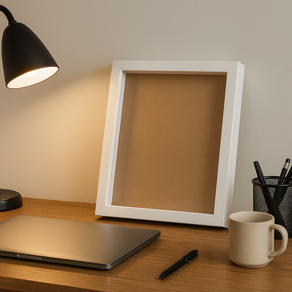 A4 Shadow Box Frame Plain White & Black | 1 Inch Depth Wall Mount Display for 3D Art, Miniatures, Quilling, die cast cars