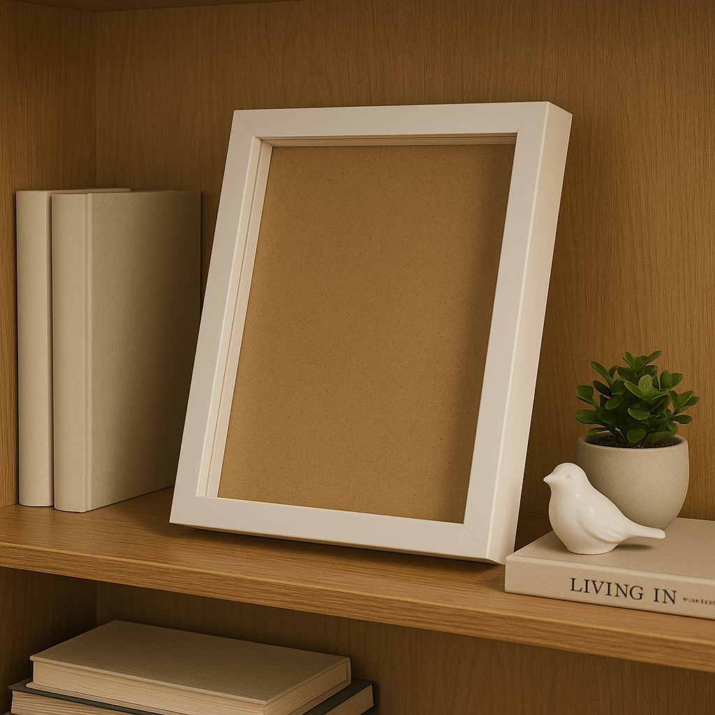 A4 Shadow Box Frame Plain White & Black | 1 Inch Depth Wall Mount Display for 3D Art, Miniatures, Quilling, die cast cars