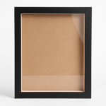 Load image into Gallery viewer, A4 Textured Shadow Box Frame White & Black | 1 Inch Depth Wall Mount Display for 3D Art, Miniatures & Crafts