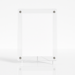 Load image into Gallery viewer, 4x6 Inch / A6 Magnetic Polaroid Acrylic Frame with Tabletop Stand | Fridge Magnet & Desk Display