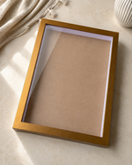 Load image into Gallery viewer, Antique Gold 1-Inch Shadow Box Frame – A4 / 8.3×11.7 Inch | Premium 3D Display Frame