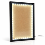 Load image into Gallery viewer, A3 1 Inch Depth LED Shadow Box Frame | Textured White & Black
