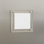 Load image into Gallery viewer, 3x3 Inch Magnetic Polaroid Acrylic Frame – Clear Square Photo Frame for Fridge Magnets & Custom Gifting