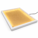 Load image into Gallery viewer, A3 1 Inch Depth LED Shadow Box Frame | Textured White & Black