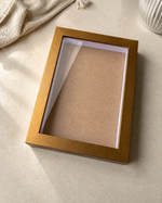 Load image into Gallery viewer, Antique Gold 1-Inch Shadow Box Frame – A5 / 6×8 Inch| Premium 3D Display Frame