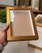 Load image into Gallery viewer, Antique Gold 1-Inch Shadow Box Frame – A5 / 6×8 Inch| Premium 3D Display Frame