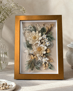Load image into Gallery viewer, Antique Gold 1-Inch Shadow Box Frame – A5 / 6×8 Inch| Premium 3D Display Frame