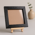 Load image into Gallery viewer, 4x4 Inch Mini Blank Photo Frame | Textured  Black &amp; White
