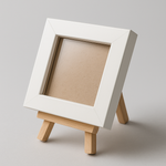 Load image into Gallery viewer, 2.5x2.5 Inch Micro Blank Photo Frame | Plain Black &amp; White
