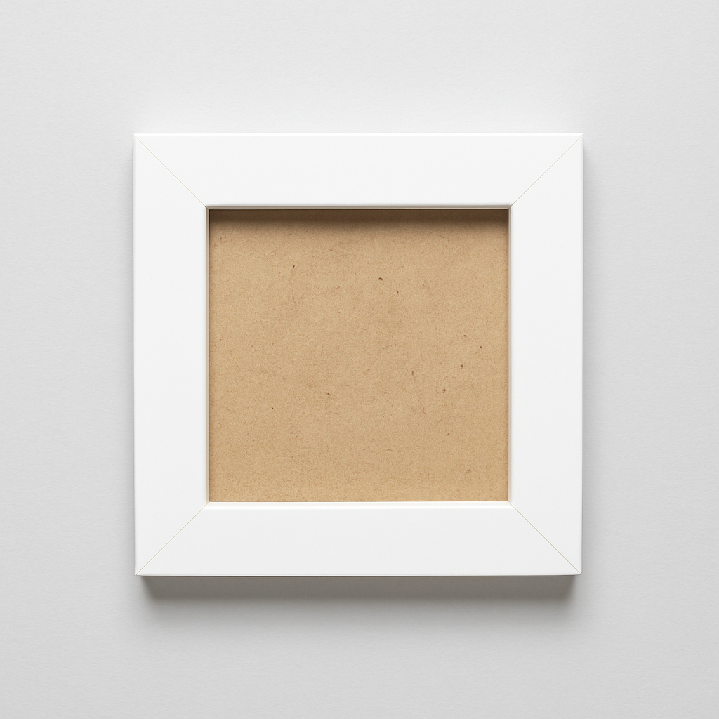 2.5x2.5 Inch Micro Blank Photo Frame | Plain Black & White