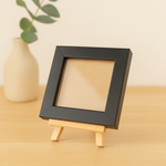 Load image into Gallery viewer, 2.5x2.5 Inch Micro Blank Photo Frame | Plain Black &amp; White
