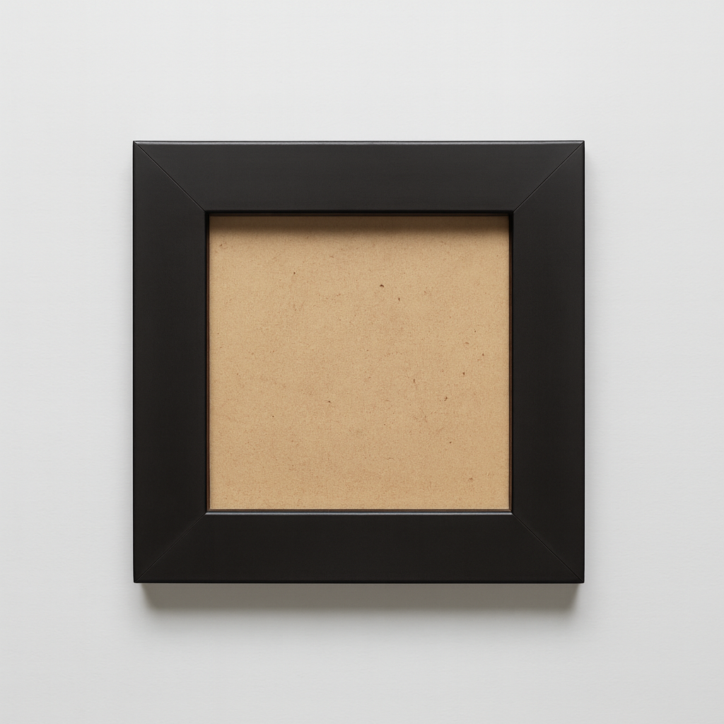 2.5x2.5 Inch Micro Blank Photo Frame | Plain Black & White