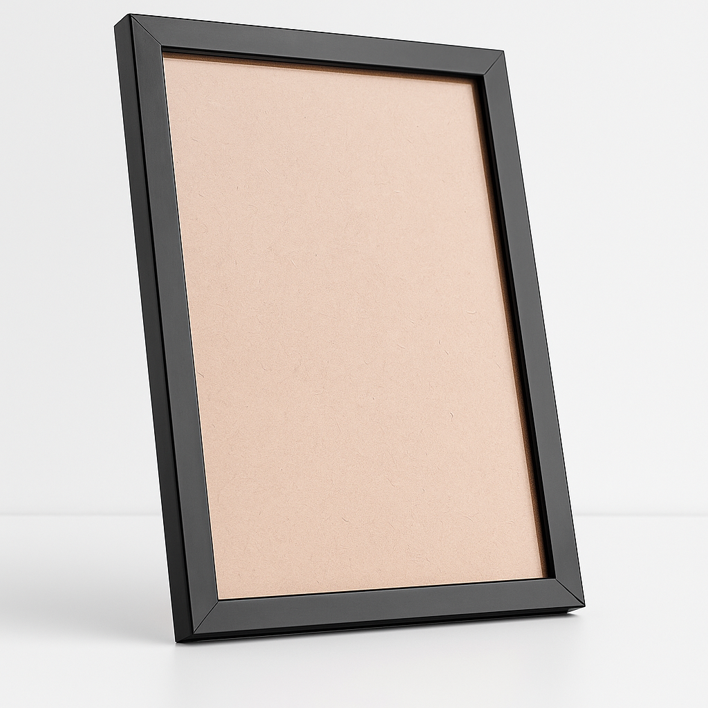 A4 Blank Photo Frame 0.5 Inch Moulding | Plain Black & White | Acrylic Front | Wall Mount