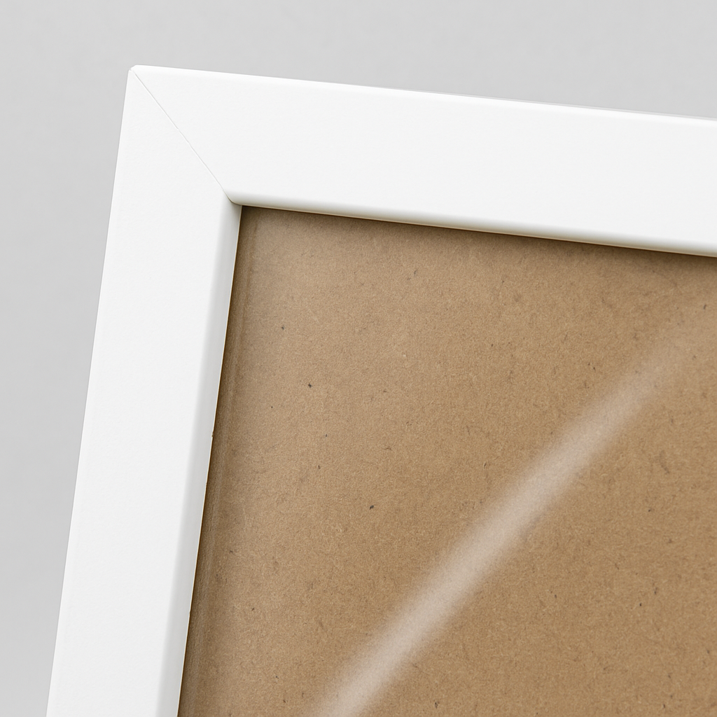 A4 Blank Photo Frame 0.5 Inch Moulding | Plain Black & White | Acrylic Front | Wall Mount