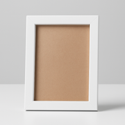 4x6/A6 Blank Photo Frame 0.5 Inch Moulding | Plain Black & White | Acrylic Front | Wall Mount