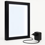 Load image into Gallery viewer, A4 Shadow Box Frame 1 Inch Depth with High Brightness LED With LGP Sheet | Textured Black &amp; White
