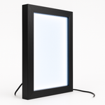 Load image into Gallery viewer, A4 Shadow Box Frame 1 Inch Depth with High Brightness LED With LGP Sheet | Textured Black &amp; White
