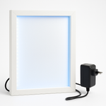 Load image into Gallery viewer, A4 Shadow Box Frame 1 Inch Depth with High Brightness LED With LGP Sheet | Plain Black &amp; White
