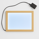 Load image into Gallery viewer, A4 Shadow Box Frame 1 Inch Depth with High Brightness LED With LGP Sheet | Textured &amp; Plain Natural wood Shades
