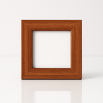 Load image into Gallery viewer, 2.5x2.5 Inch ( With Stand ) Micro Blank Photo Frame | Dark Wooden color
