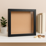 Load image into Gallery viewer, 10x10 Inch Shadow Box Frame | Textured White &amp; Black | 1 Inch Depth | for Quilling Art, Miniatures &amp; 3D Art
