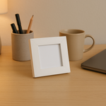 Load image into Gallery viewer, 2.5x2.5 Inch ( With Stand ) Micro Blank Photo Frame | Plain White
