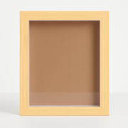 6x8 Inch (A5) Shadow Box Frame ( NATURAL WOOD SHADE ) with 1 Inch Inner Depth – Display for Quilling, Diecast Cars & Miniatures