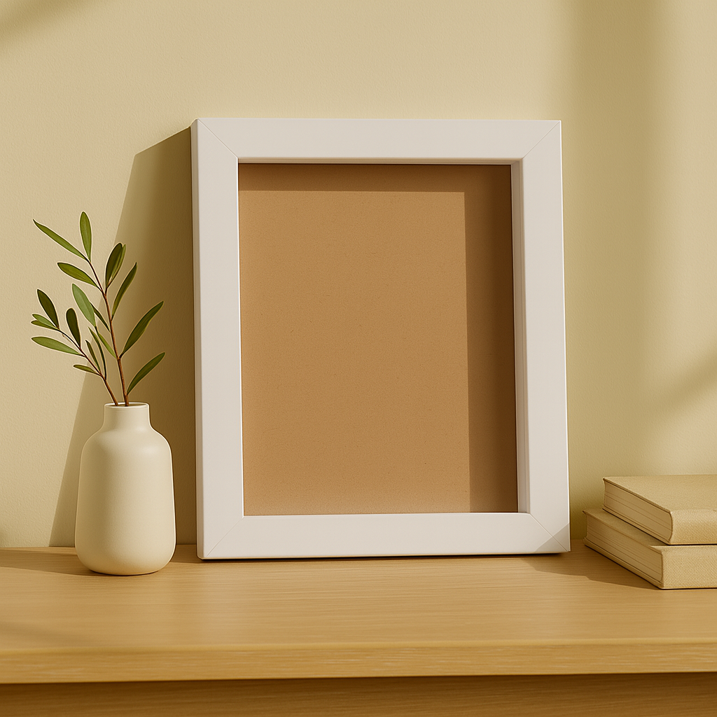 6x8 Inch (A5) Shadow Box Frame ( PLAIN WHITE ) with 1 Inch Inner Depth – Display for Quilling, Diecast Cars & Miniatures