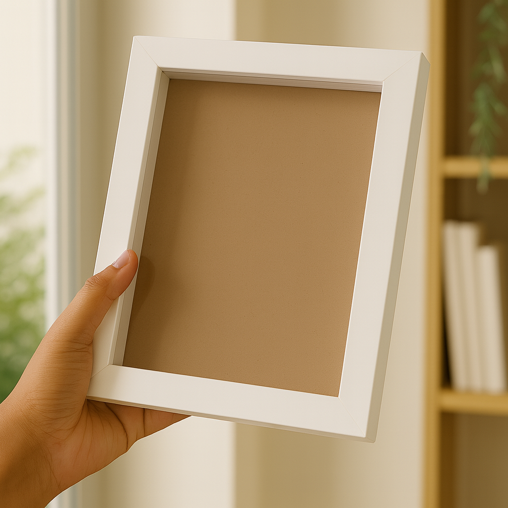 6x8 Inch (A5) Shadow Box Frame ( PLAIN WHITE ) with 1 Inch Inner Depth – Display for Quilling, Diecast Cars & Miniatures