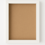 Load image into Gallery viewer, A4 Textured Shadow Box Frame White &amp; Black | 1 Inch Depth Wall Mount Display for 3D Art, Miniatures &amp; Crafts
